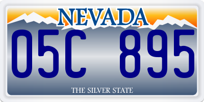 NV license plate 05C895