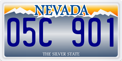 NV license plate 05C901