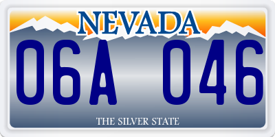 NV license plate 06A046