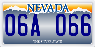 NV license plate 06A066