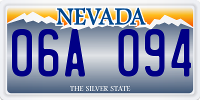 NV license plate 06A094