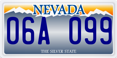 NV license plate 06A099