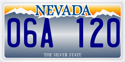 NV license plate 06A120