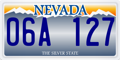 NV license plate 06A127