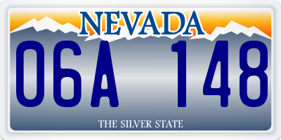 NV license plate 06A148