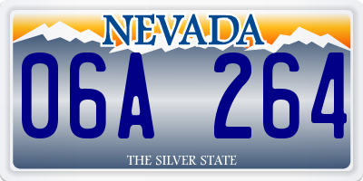 NV license plate 06A264