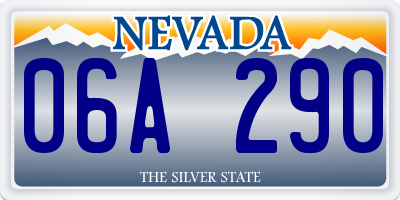NV license plate 06A290