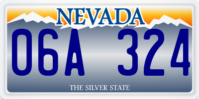 NV license plate 06A324