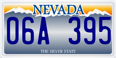 NV license plate 06A395