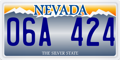 NV license plate 06A424