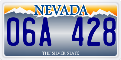 NV license plate 06A428