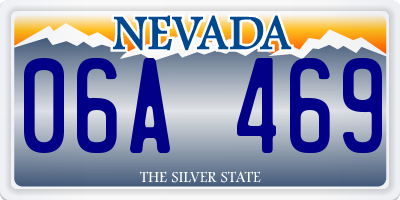 NV license plate 06A469