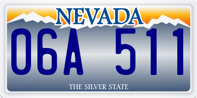 NV license plate 06A511