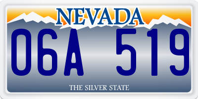 NV license plate 06A519