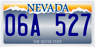 NV license plate 06A527