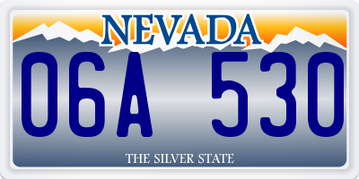 NV license plate 06A530