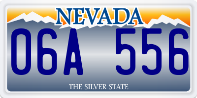 NV license plate 06A556