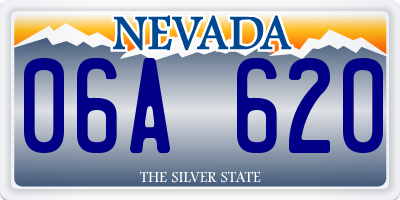 NV license plate 06A620