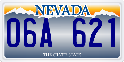 NV license plate 06A621