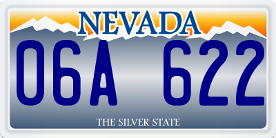 NV license plate 06A622