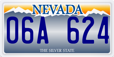 NV license plate 06A624