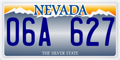 NV license plate 06A627