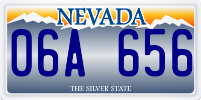 NV license plate 06A656