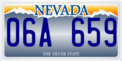 NV license plate 06A659