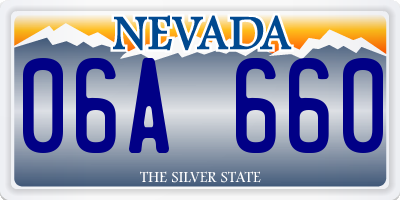 NV license plate 06A660