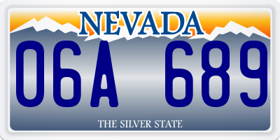 NV license plate 06A689