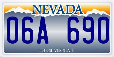 NV license plate 06A690