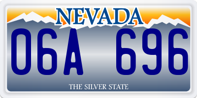 NV license plate 06A696