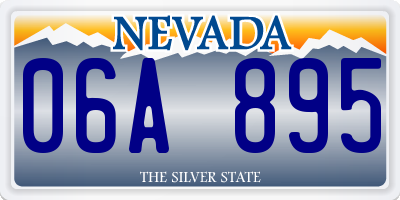 NV license plate 06A895