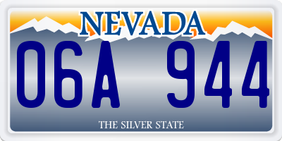 NV license plate 06A944