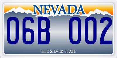 NV license plate 06B002