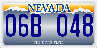 NV license plate 06B048