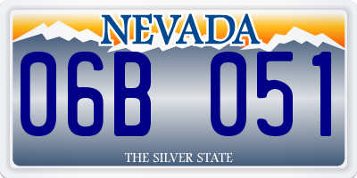 NV license plate 06B051