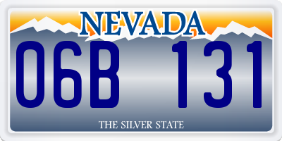 NV license plate 06B131
