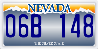 NV license plate 06B148