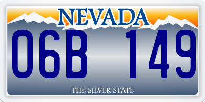 NV license plate 06B149