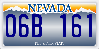 NV license plate 06B161