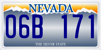 NV license plate 06B171