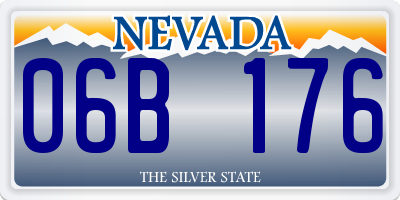 NV license plate 06B176