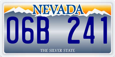 NV license plate 06B241