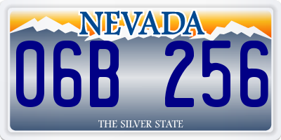 NV license plate 06B256