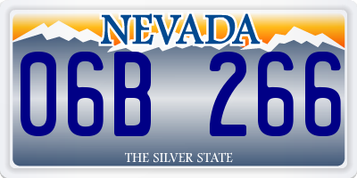 NV license plate 06B266