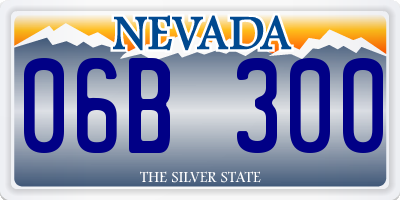 NV license plate 06B300
