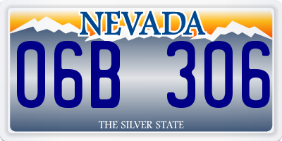 NV license plate 06B306