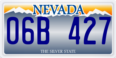 NV license plate 06B427