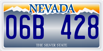 NV license plate 06B428